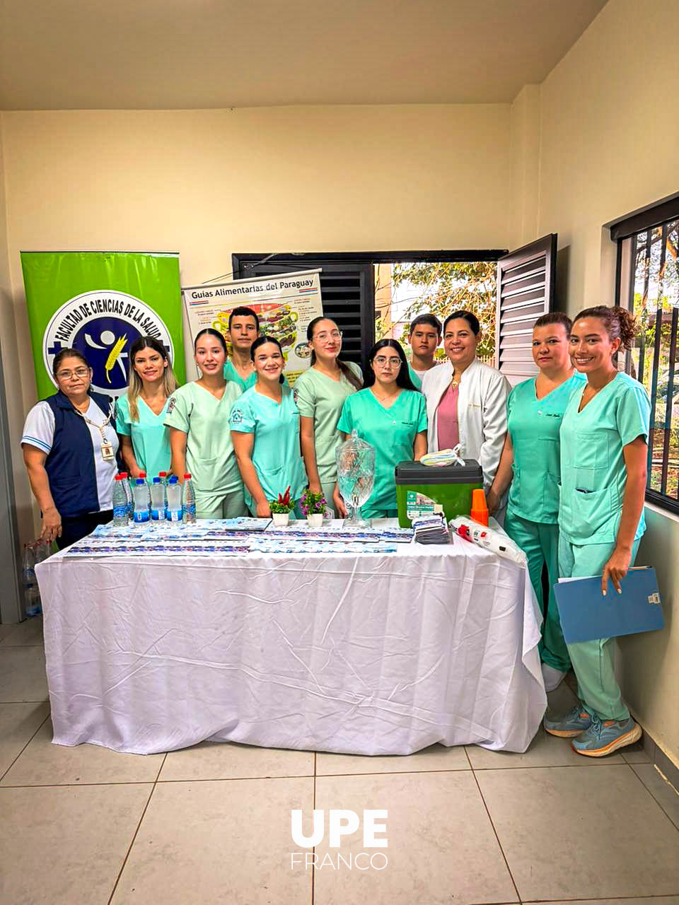 Estudiantes de Nutrición UPE realizan charla educativa en el Hospital Distrital de Presidente Franco